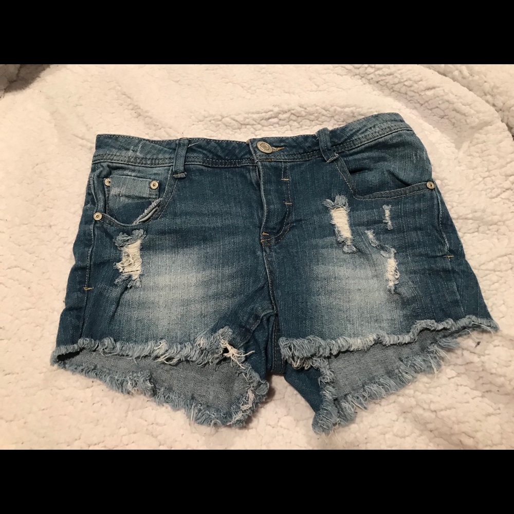 Blue jean shorts